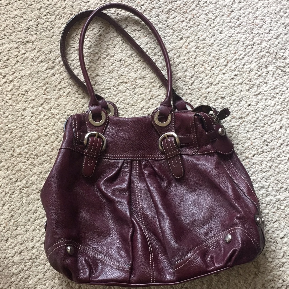 B.Makowsky Leather Satchel